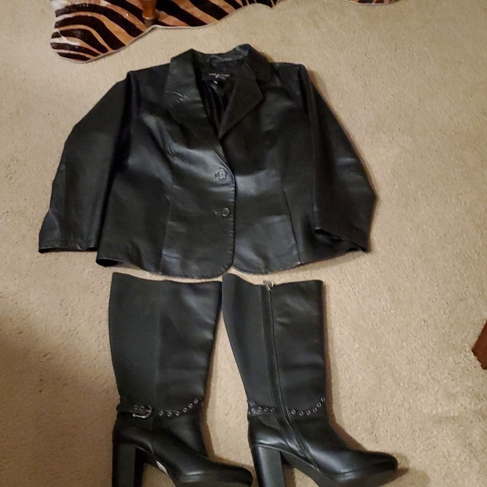 Lane Bryant Genuine Leather Jacket Size 18/20 - Picture 9 of 11